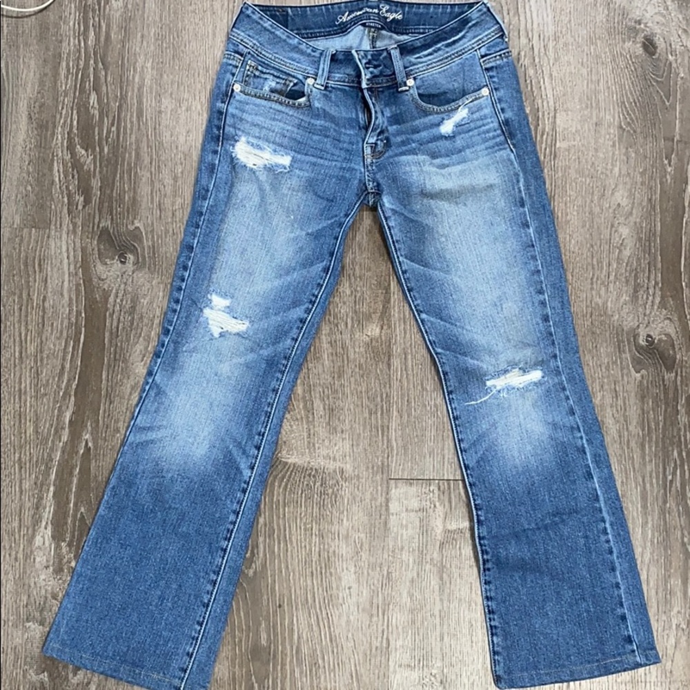 AEO Original Boot Distressed Stretch Jeans